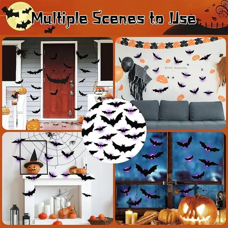 Halloween 3D Lighted Bats 