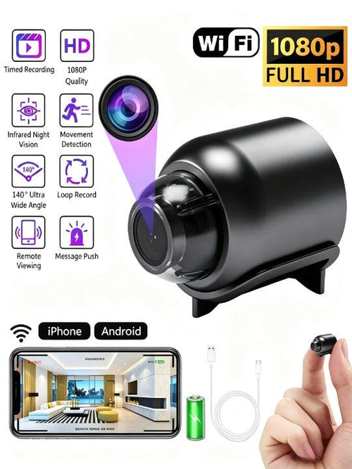 🔥【Hidden camera HD night vision】💯Tiny and installs in 1 second ⚠️Remote real-time viewing
