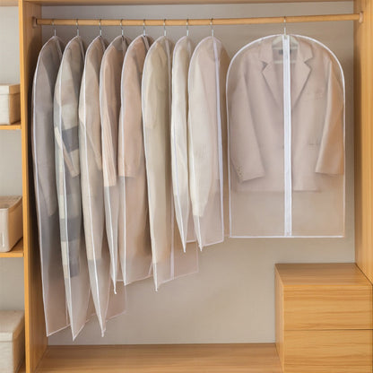 High Quality EVA Dust Cover Bag Household Coat Suit Dust Garment Bag for Hanging Clothes Coats Jackets