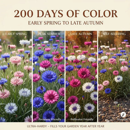 🌱Premium Cornflower Seeds – The "Unstoppable" Wildflower That Grows Anywhere