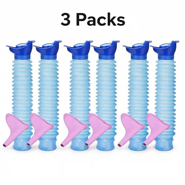 Expandable Portable Emergency Urinal & Female Urination Device Set