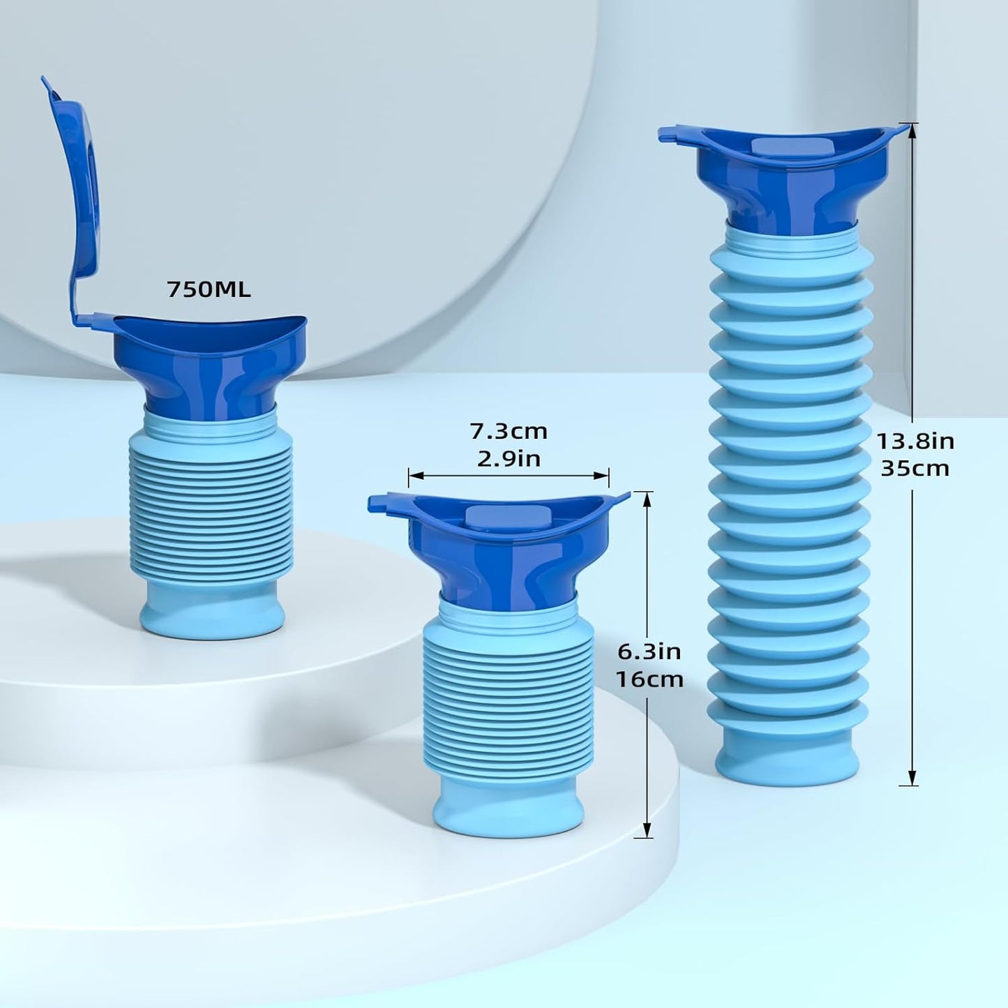 Expandable Portable Emergency Urinal & Female Urination Device Set