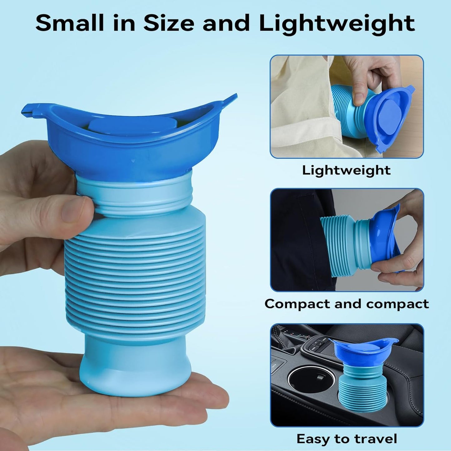 Expandable Portable Emergency Urinal & Female Urination Device Set