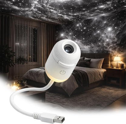 💡🌃2-in-1 Galaxy Star Projector USB Night Light for Indoor Decor