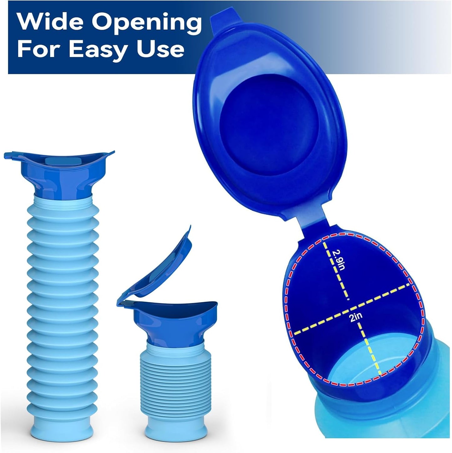 Expandable Portable Emergency Urinal & Female Urination Device Set