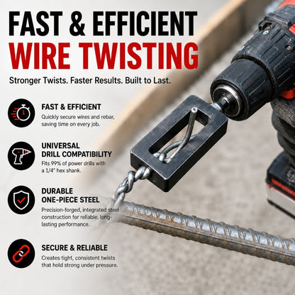 Kawabody™ — Turn Your Drill Into a Powerhouse for Rock-Solid, Effortless Wire Ties