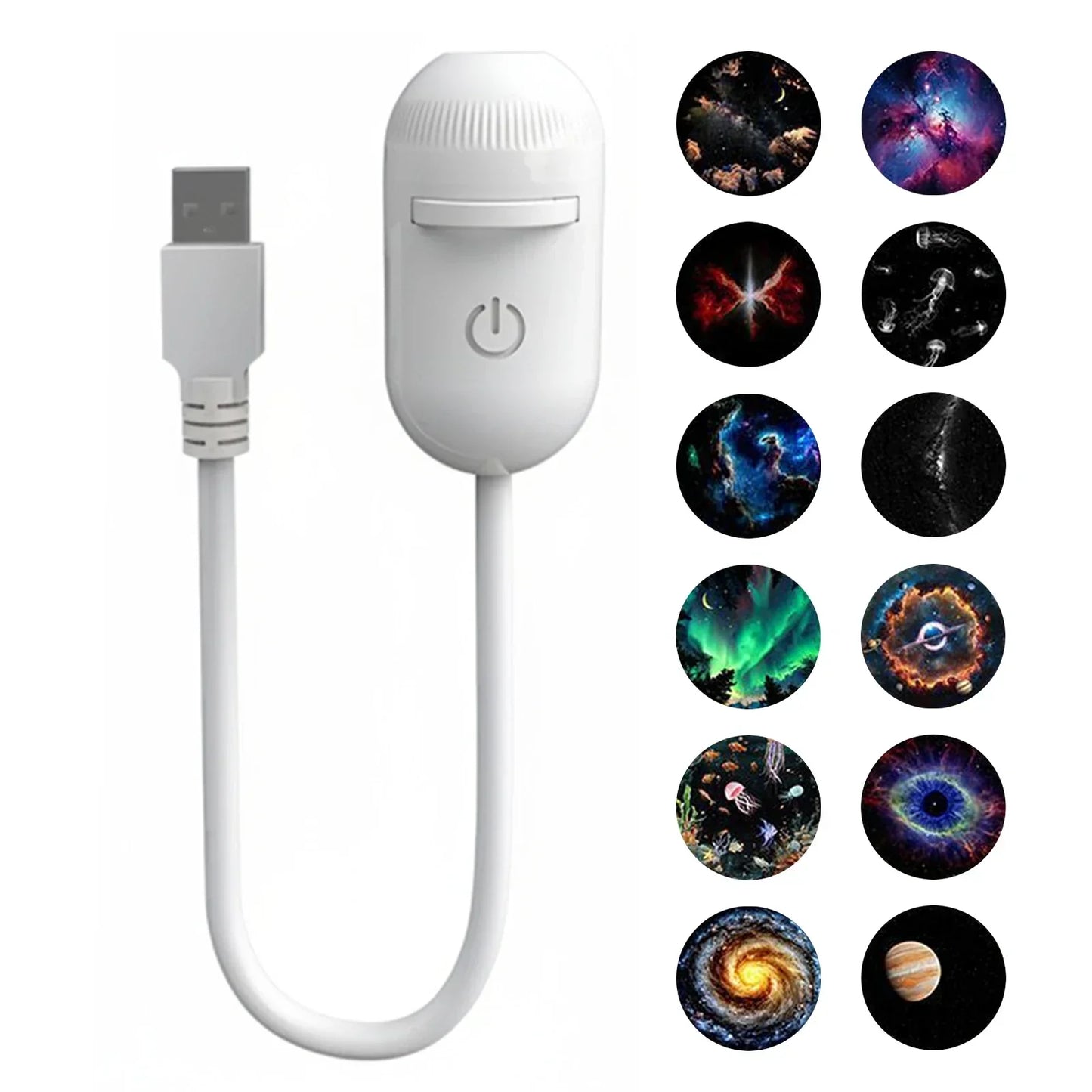 💡🌃2-in-1 Galaxy Star Projector USB Night Light for Indoor Decor