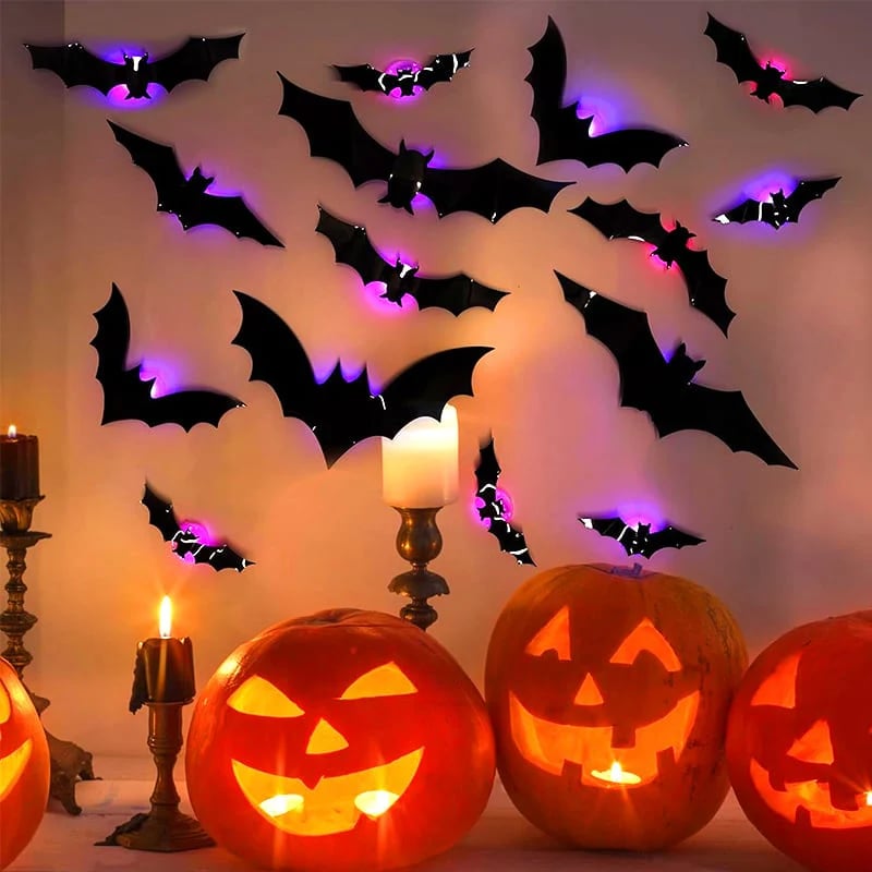 Halloween 3D Lighted Bats 