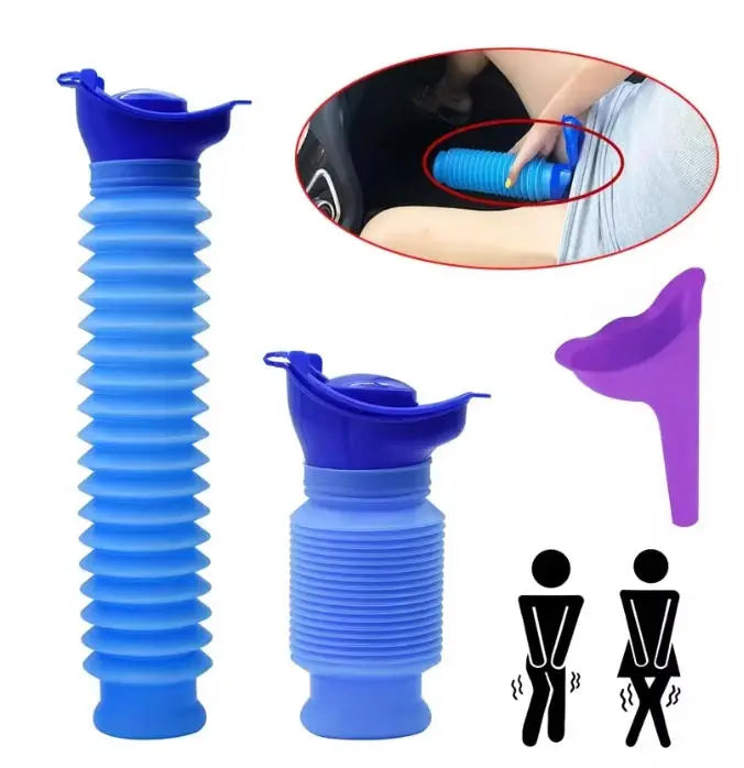 Expandable Portable Emergency Urinal & Female Urination Device Set