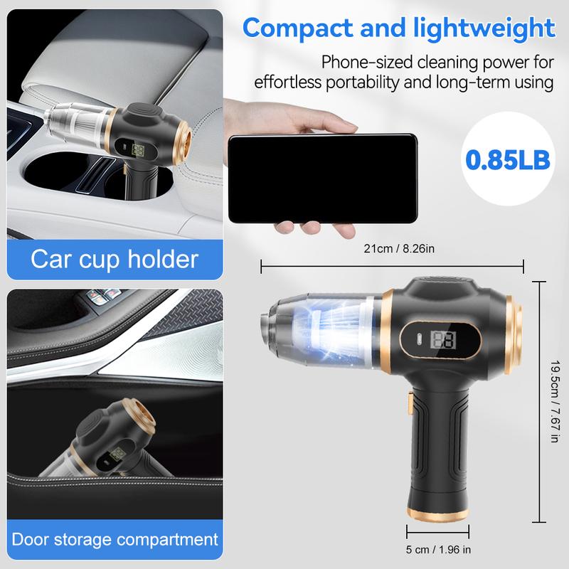 kawabody™ Insanely Powerful Cordless Car Vacuum — 19000Pa, 6-in-1 Deep-Clean System