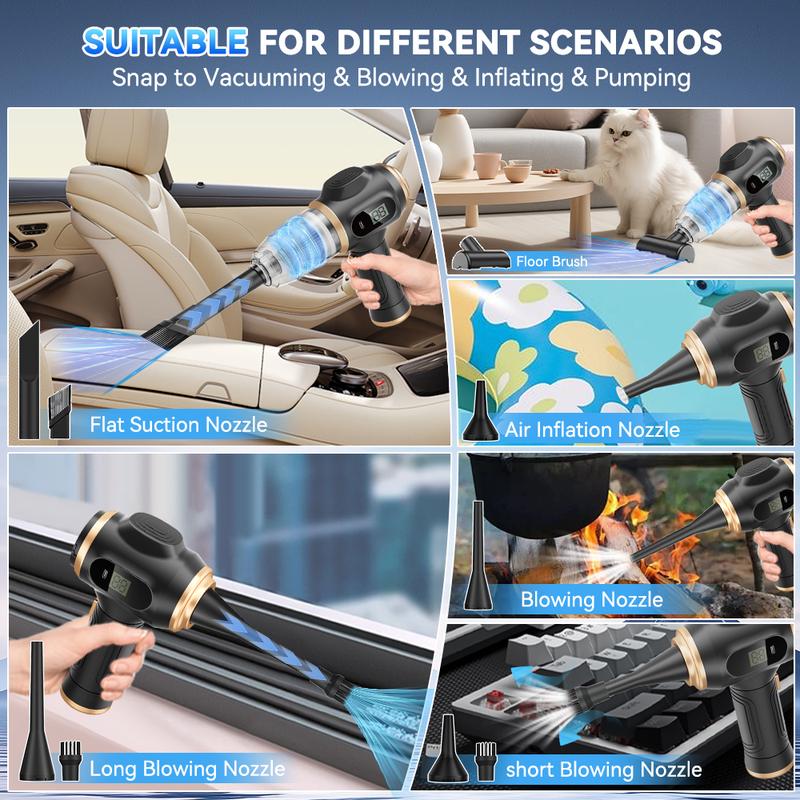 kawabody™ Insanely Powerful Cordless Car Vacuum — 19000Pa, 6-in-1 Deep-Clean System