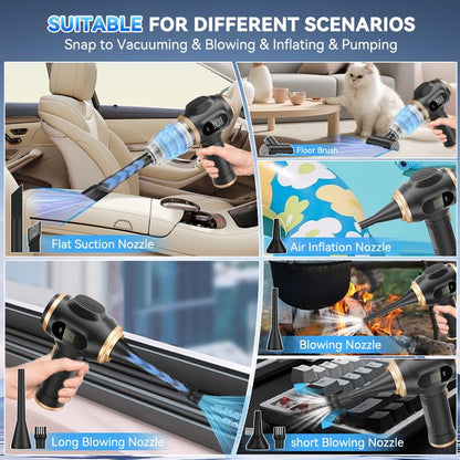 kawabody™ Insanely Powerful Cordless Car Vacuum — 19000Pa, 6-in-1 Deep-Clean System