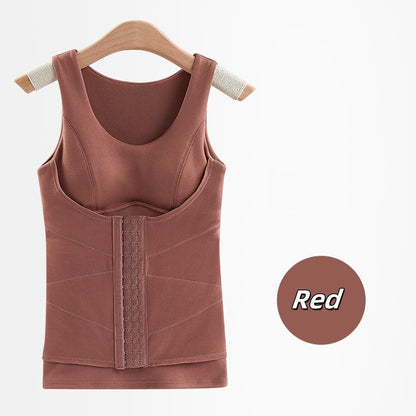 Thickened Warm Tank Top with Shelf Bra