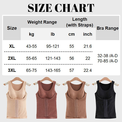 Thickened Warm Tank Top with Shelf Bra
