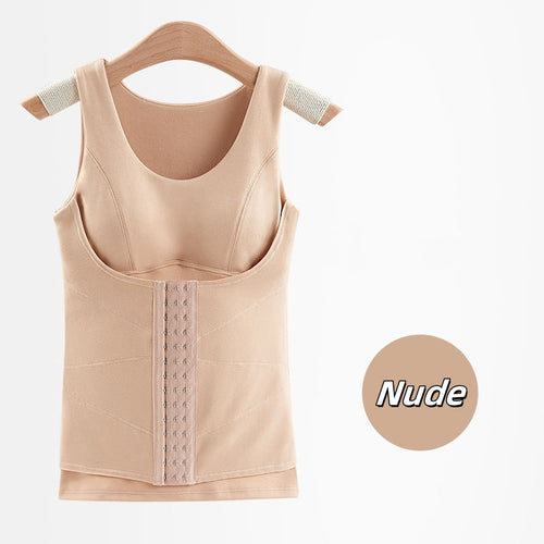 Thickened Warm Tank Top with Shelf Bra