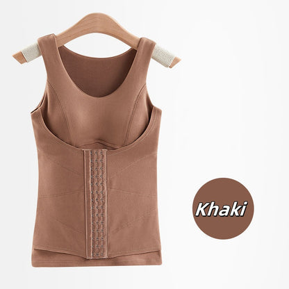 Thickened Warm Tank Top with Shelf Bra