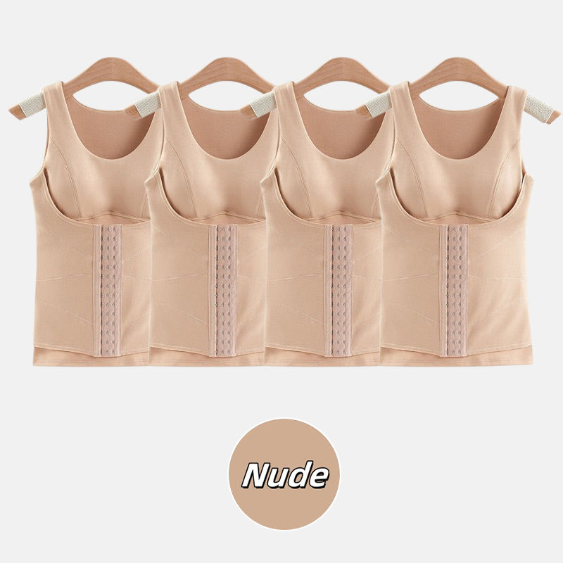 Thickened Warm Tank Top with Shelf Bra