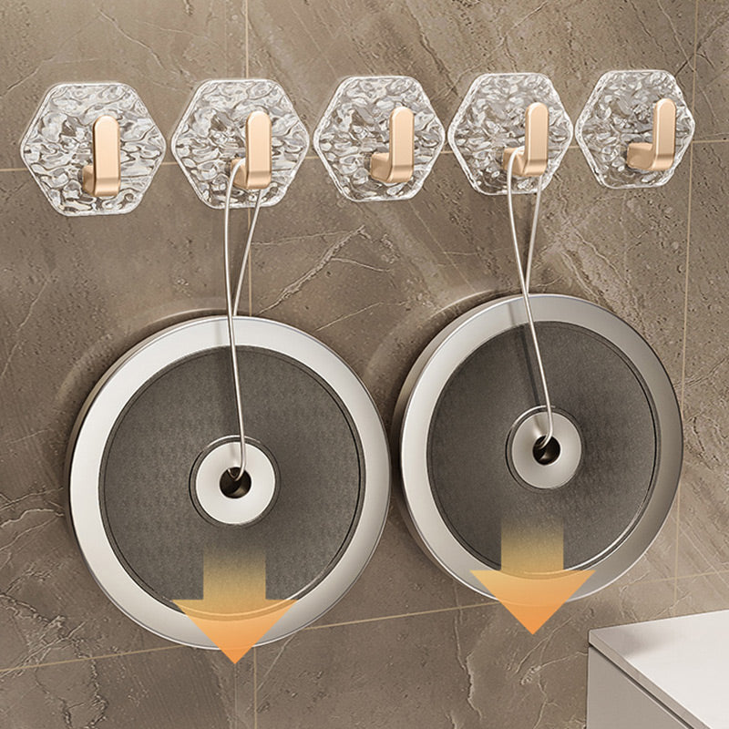 5 PCS Punch-Free Ripple Wall Adhesive Hooks