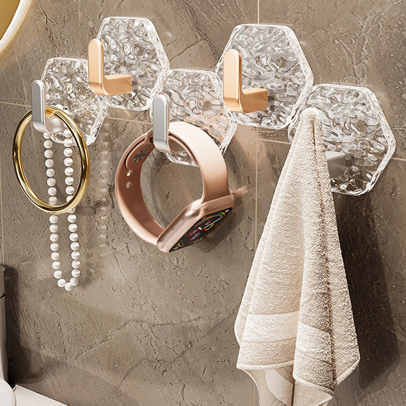 5 PCS Punch-Free Ripple Wall Adhesive Hooks