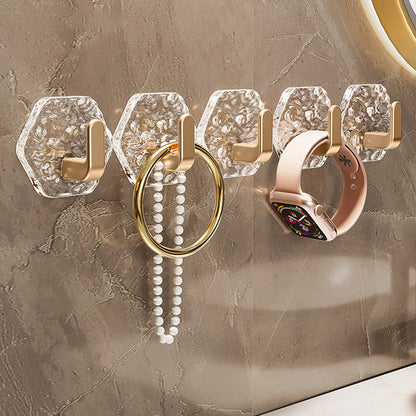 5 PCS Punch-Free Ripple Wall Adhesive Hooks