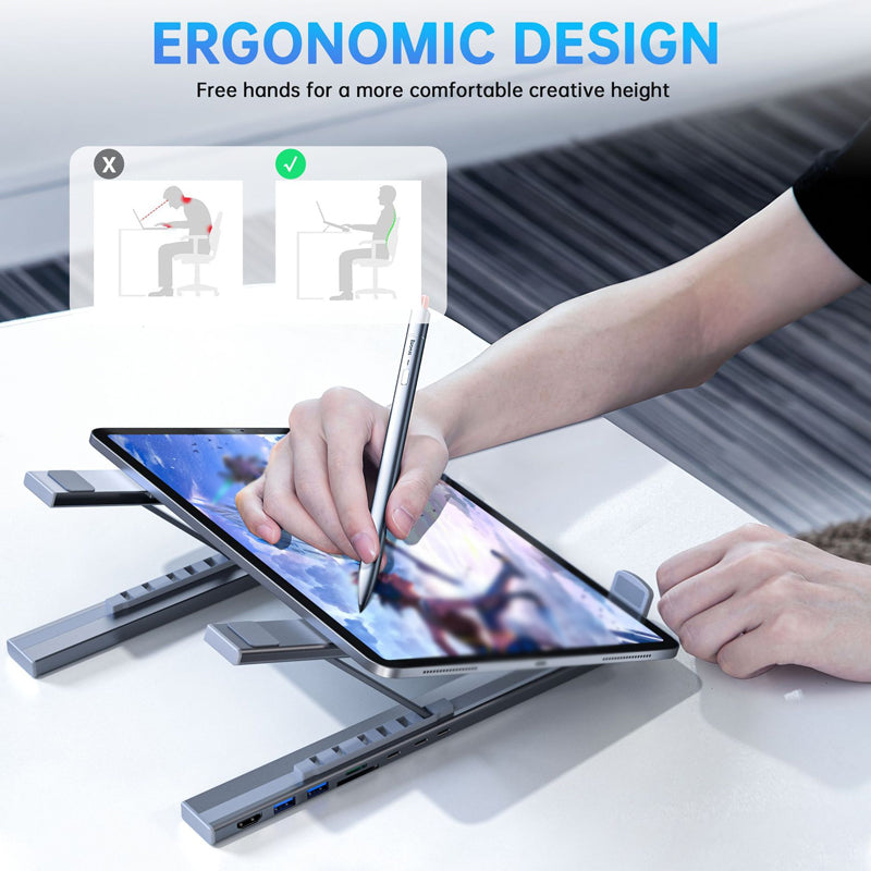 💥Limited-time offer-USB-C Docking Station Laptop Stand with 4K HDMI