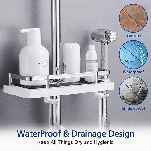 🎅Christmas Sale 50% OFF!!🎁Bathroom Pole Shower Storage Rack Holder🔥