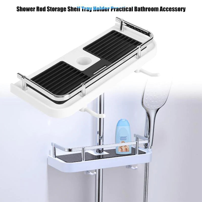 🎅Christmas Sale 50% OFF!!🎁Bathroom Pole Shower Storage Rack Holder🔥