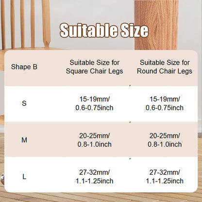 ⏳ 52% OFF 🔥 Chair Leg Caps with Felt Pads
