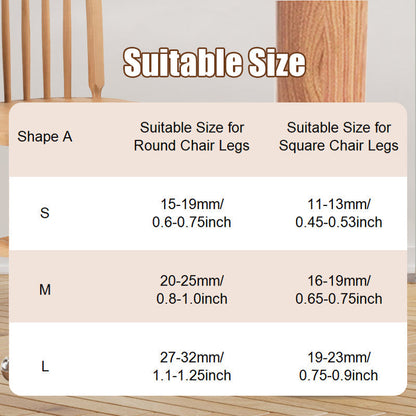 ⏳ 52% OFF 🔥 Chair Leg Caps with Felt Pads