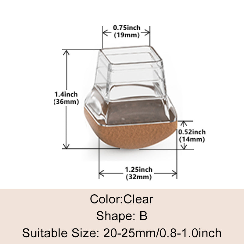 ⏳ 52% OFF 🔥 Chair Leg Caps with Felt Pads