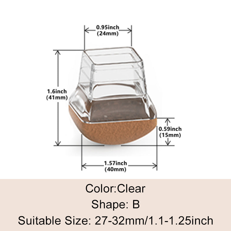 ⏳ 52% OFF 🔥 Chair Leg Caps with Felt Pads