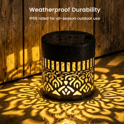 🌀💥Limited Sale Buy 2 Get 1 Free🌞💡Solar Mandala Wall Light Outdoor Garden Fence Projector Lamp Patio Ambient Decor