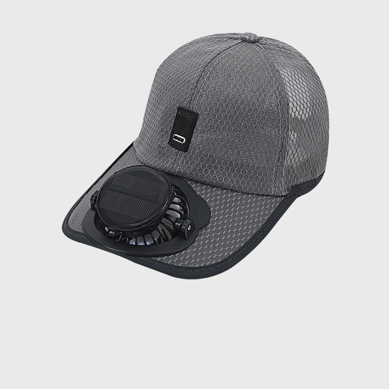 🌞🧢 Breathable Sun Hat Baseball Cap with Built-in Solar Cooling Fan