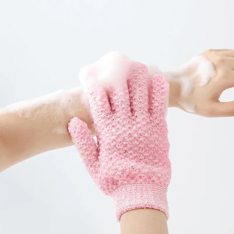 Exfoliating Five-Finger Bath Gloves