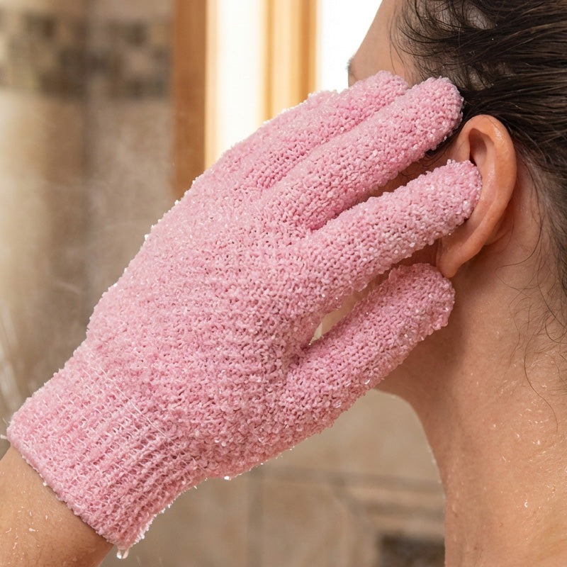 Exfoliating Five-Finger Bath Gloves